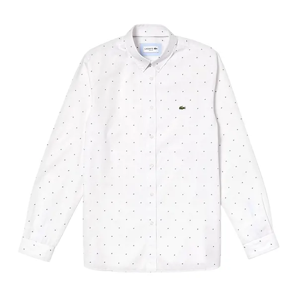 Áo Sơ Mi Dài Tay Nam Lacoste Men's Slim Fit Print Cotton Poplin Shirt CH0001 3NX Màu Trắng Size 41 - Thời trang - Vua Hàng Hiệu