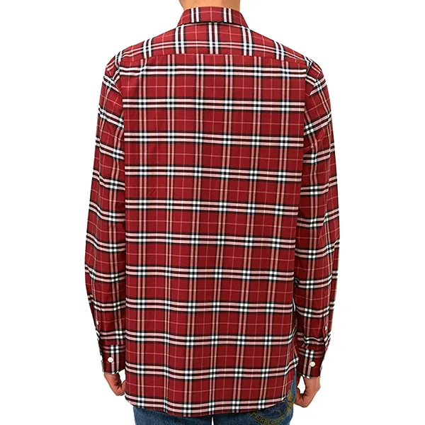 Áo Sơ Mi Nam Burberry Check George Men’s Shirt 8011398 Màu Đỏ Size M