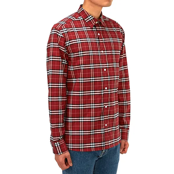 Áo Sơ Mi Nam Burberry Check George Men’s Shirt 8011398 Màu Đỏ Size M