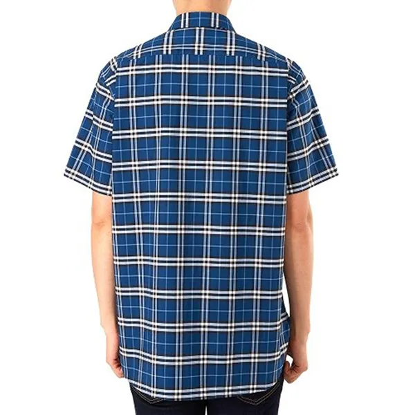 Áo Sơ Mi Nam Burberry Men’s Short Sleeve Shirt 8011403 Màu Xanh Dương Size S