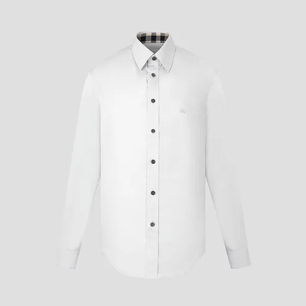 Áo Sơ Mi Nam Burberry White Shirt 8066768 Màu Trắng Size L - Thời trang - Vua Hàng Hiệu