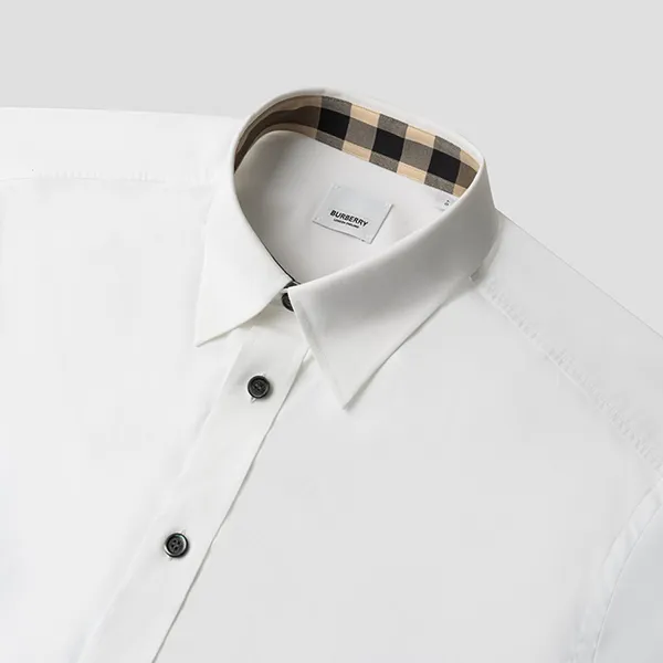 Áo Sơ Mi Nam Burberry White Shirt 8066768 Màu Trắng Size L - Thời trang - Vua Hàng Hiệu