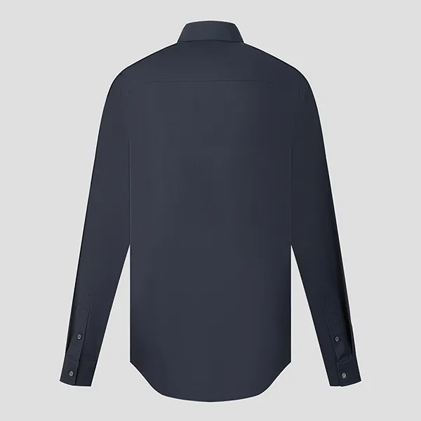 Áo Sơ Mi Nam Burberry With Logo Embroidered 80667651 Màu Xanh Navy Size M - Thời trang - Vua Hàng Hiệu