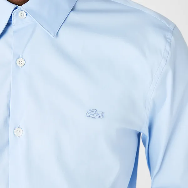 Áo Sơ Mi Nam Lacoste Men's Slim Fit French Collar Cotton Poplin Shirt CH5253-00 Màu Xanh Blue Size 38 - Thời trang - Vua Hàng Hiệu