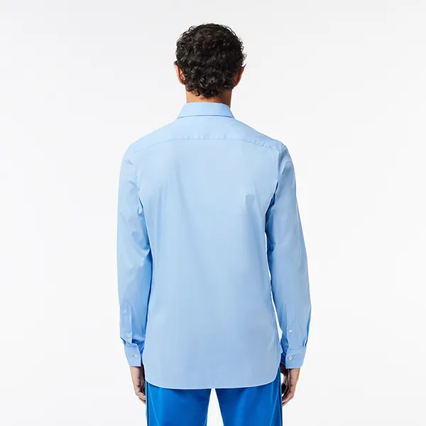 Áo Sơ Mi Nam Lacoste Men's Slim Fit French Collar Cotton Poplin Shirt CH5253-00 Màu Xanh Blue Size 38 - Thời trang - Vua Hàng Hiệu