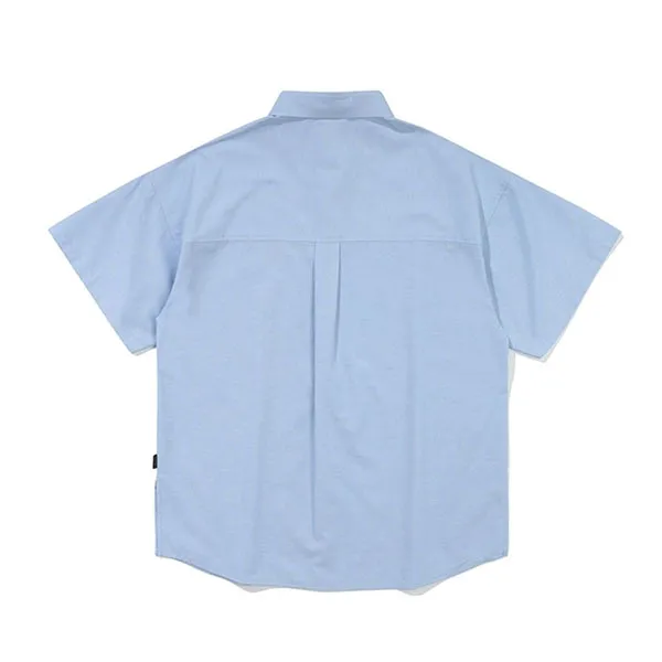 Áo Sơ Mi Romantic Crown Recent Logo Half Shirt Màu Xanh