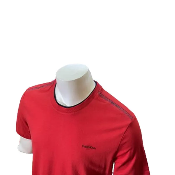 Áo Thun Nam Calvin Klein CK Tshirt Cổ Viền SP40591528 - GC05 Màu Đỏ Size S - Thời trang - Vua Hàng Hiệu