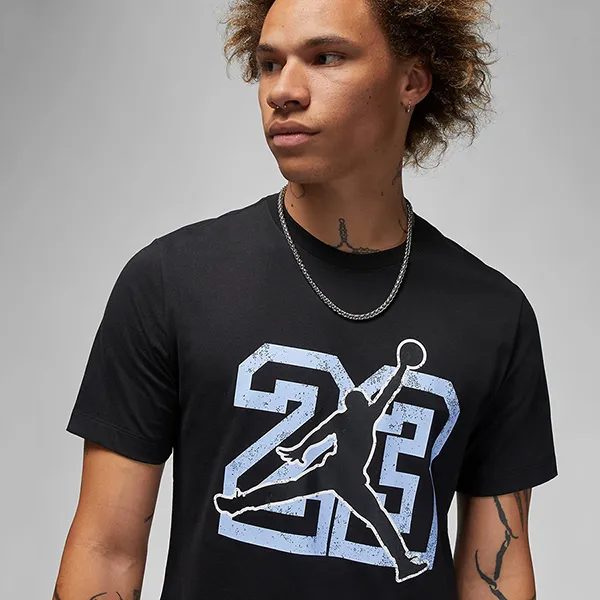 Áo Thun Nam Nike Jordan Flight Essentials FB7394-010 Tshirt Màu Đen Size M - Thời trang - Vua Hàng Hiệu