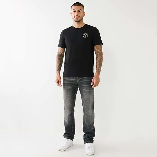 Áo Thun Nam True Religion 3D HS Buddha Logo Tee 108000 - TB01 Tshirt Màu Đen Size L - Thời trang - Vua Hàng Hiệu