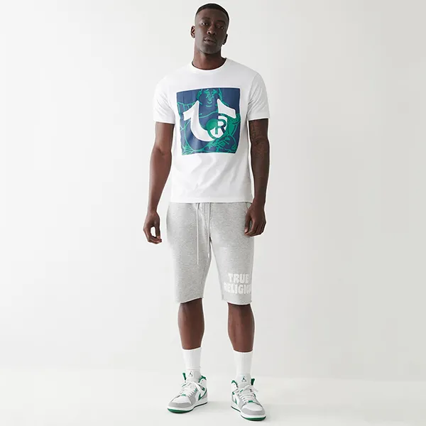 Áo Thun Nam True Religion Buddha Logo Tee 107313 - TB01 Tshirt Màu Trắng Size L - Thời trang - Vua Hàng Hiệu