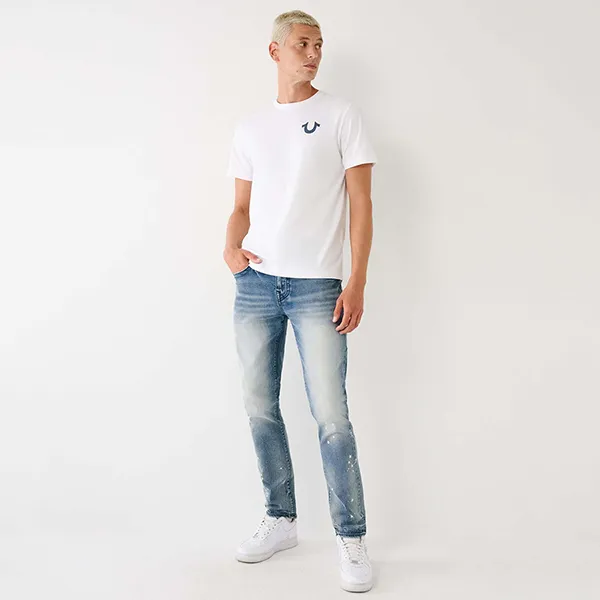 Áo Thun Nam True Religion Buddha Logo Tee 107998 - TB01 Tshirt Màu Trắng Size XS - Thời trang - Vua Hàng Hiệu