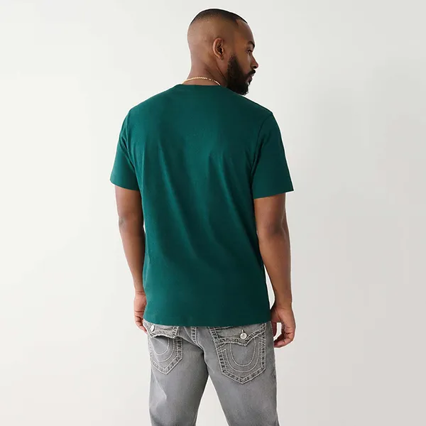Áo Thun Nam True Religion Buddha Pocket T-Shirt 107699 Màu Xanh Lá Size M - Thời trang - Vua Hàng Hiệu