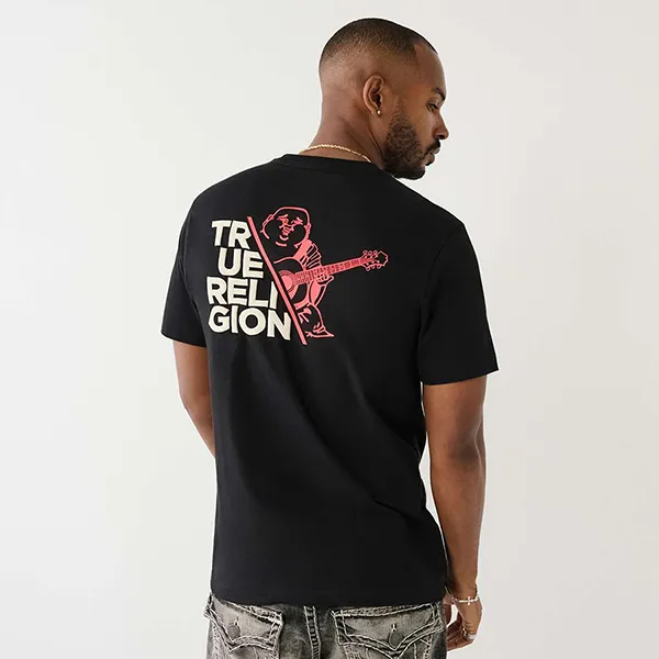 Áo Thun Nam True Religion True Buddha Tee 107813 - TB01 Tshirt Màu Đen Size M - Thời trang - Vua Hàng Hiệu