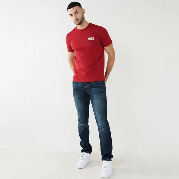 Áo Thun Nam True Religion True Buddha Tee 107813 - TB01 Tshirt Màu Đỏ Size S - Thời trang - Vua Hàng Hiệu