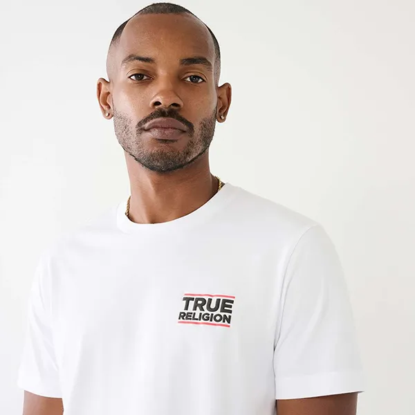 Áo Thun Nam True Religion True Buddha Tee 107813 - TB01 Tshirt Màu Trắng Size S - Thời trang - Vua Hàng Hiệu