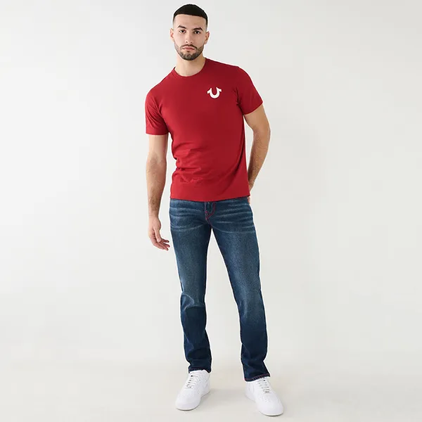 Áo Thun Nam True Religion Buddha Logo Tee 107998 - TB01 Tshirt Màu Đỏ Size S - Thời trang - Vua Hàng Hiệu
