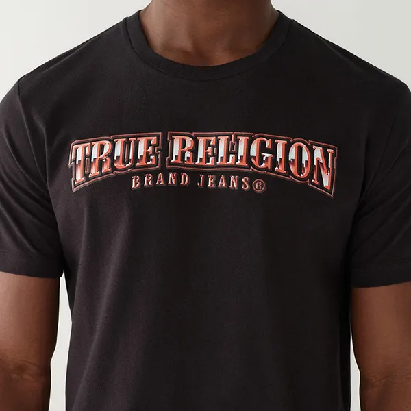 Áo Thun Nam True Religion True Logo Tee 107100 - TB01 Tshirt Màu Đen Size S - Thời trang - Vua Hàng Hiệu