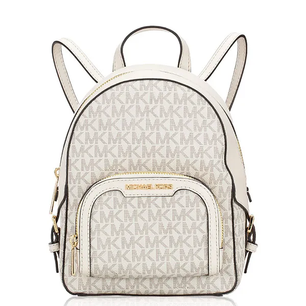 Balo Nữ Michael Kors MK Jaycee Zip Backpack Màu Trắng - Túi xách - Vua Hàng Hiệu