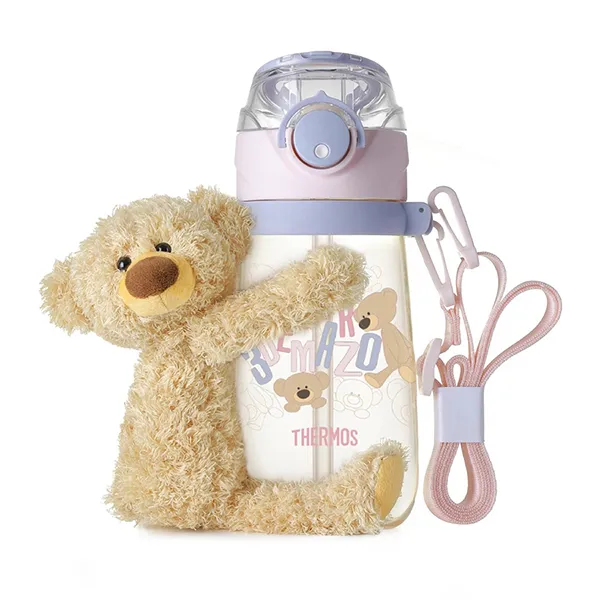 Bình Giữ Nhiệt 13 De Marzo Bear Straw Cup Pink FR24Q88120050 480ml Màu Hồng - Cốc - Vua Hàng Hiệu