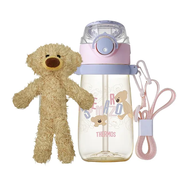 Bình Giữ Nhiệt 13 De Marzo Bear Straw Cup Pink FR24Q88120050 480ml Màu Hồng - Cốc - Vua Hàng Hiệu