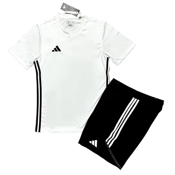 Bộ Quần Áo Cộc Tay Adidas Sereno AEROREADY 3-Stripes Màu Đen Trắng Size M
