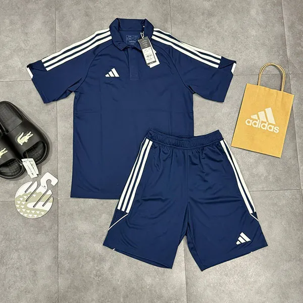 Bộ Quần Áo Cộc Tay Nam Adidas Tiro TIRO23 League Soccer Wear Futsal HS3577/IB8081 Màu Xanh Navy Size XS