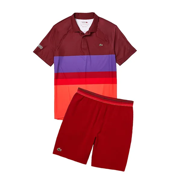 Bộ Quần Áo Cộc Tay Nam Lacoste Men’s Sport x Novak Djokovic DH6959/GH6906 Màu Đỏ Size 5 - Thời trang - Vua Hàng Hiệu