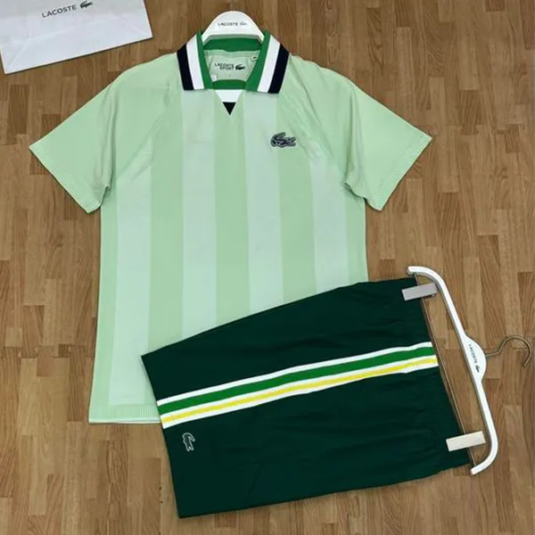 Bộ Quần Áo Cộc Tay Nam Lacoste Sport Seamless Open Collar Jacquard DH6441-GY1 GH6908-117 Màu Xanh Lá Size 3 - Thời trang - Vua Hàng Hiệu
