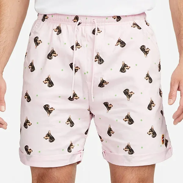 Bộ Quần Áo Cộc Tay Nam Nike Tennis Court Printed Shorts And Slim Fit Polo DQ4581/DQ4577 Màu Hồng Size M