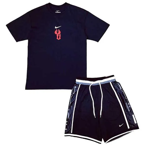 Bộ Quần Áo Cộc Tay Nam Nike x Yi Jianlian Dri-fit Màu Đen Size S - Thời trang - Vua Hàng Hiệu