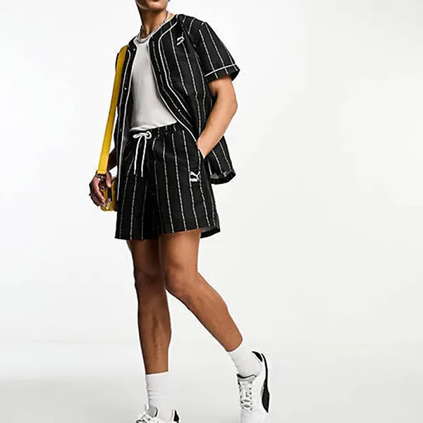 Bộ Quần Áo Cộc Tay Puma Style Co-ord Matching Màu Đen Size S - Thời trang - Vua Hàng Hiệu