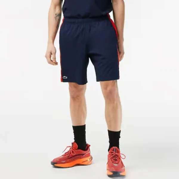 Bộ Thể Thao Tennis/Pickleball Nam Lacoste Sport Roland Garros Edition DH6064-7FG GH5201-XII Màu Cam Xanh Navy Size 3