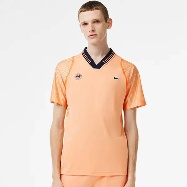 Bộ Thể Thao Tennis/Pickleball Nam Lacoste Sport Roland Garros Edition DH6064-7FG GH5201-XII Màu Cam Xanh Navy Size 3