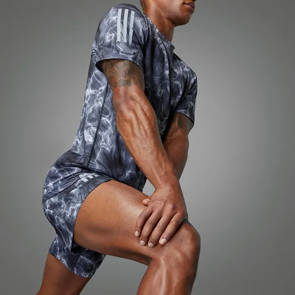 Bộ Thể Thao Nam Adidas Own The Run Patterned Màu Xám Họa Tiết Size XS - Thời trang - Vua Hàng Hiệu