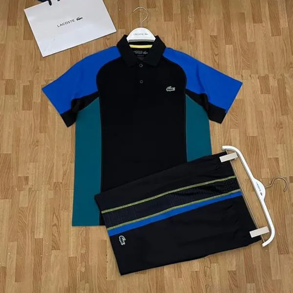 Bộ Thể Thao Nam Lacoste Men's Sport Thermo Regulating Piqué Tennis Màu Xanh Đen Size 3