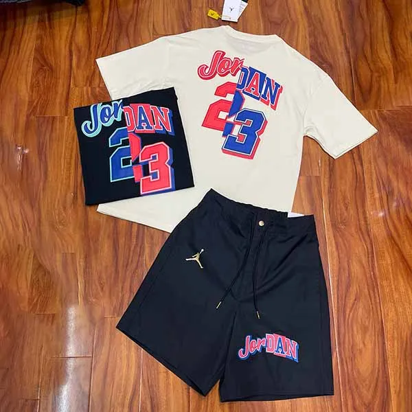 Bộ Thể Thao Nam Nike Jordan 23 Men's AS WVN Sportswear Màu Be Đen Size S - Thời trang - Vua Hàng Hiệu