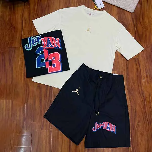 Bộ Thể Thao Nam Nike Jordan 23 Men's AS WVN Sportswear Màu Be Đen Size S - Thời trang - Vua Hàng Hiệu
