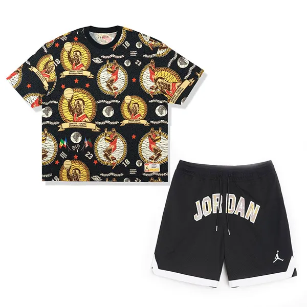 Bộ Thể Thao Nike Jordan X Maison Chateau Rouge Tee Phối Màu Size XS - Thời trang - Vua Hàng Hiệu