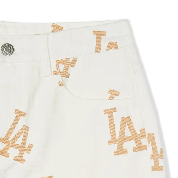 Chân Váy Nữ MLB Denim In Logo Multi Mega LA Dodgers 3FDSB0143-07CRS Màu Trắng Size XS - Thời trang - Vua Hàng Hiệu