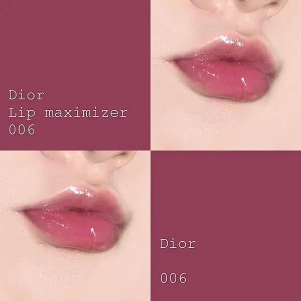 Combo Phấn Má + Son Dưỡng Dior (Rosy Glow Blush 006 Berry 4.4g + Dior Addict Lip Maximizer Plumping Gloss 006 Berry 6ml) Màu Hồng Tím - Trang điểm - Vua Hàng Hiệu