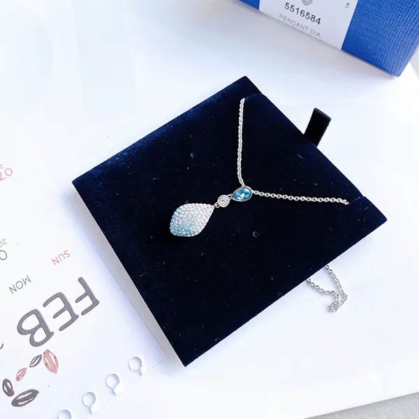 Dây Chuyền Nữ Swarovski Fun Women's Necklace 5516584 Màu Xanh Bạc