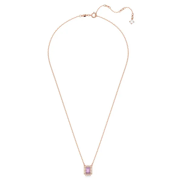 Dây Chuyền Nữ Swarovski Millenia Necklace Octagon Cut, Purple, Rose Gold-Tone Plated 5640291 Màu Vàng Hồng - Trang sức - Vua Hàng Hiệu