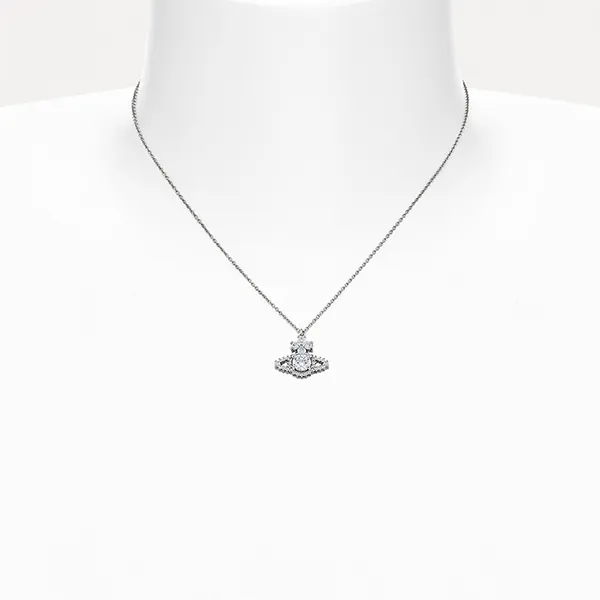 Dây Chuyền Nữ Vivienne Westwood Valentina Orb Pendant Necklaces Màu Bạc - Trang sức - Vua Hàng Hiệu