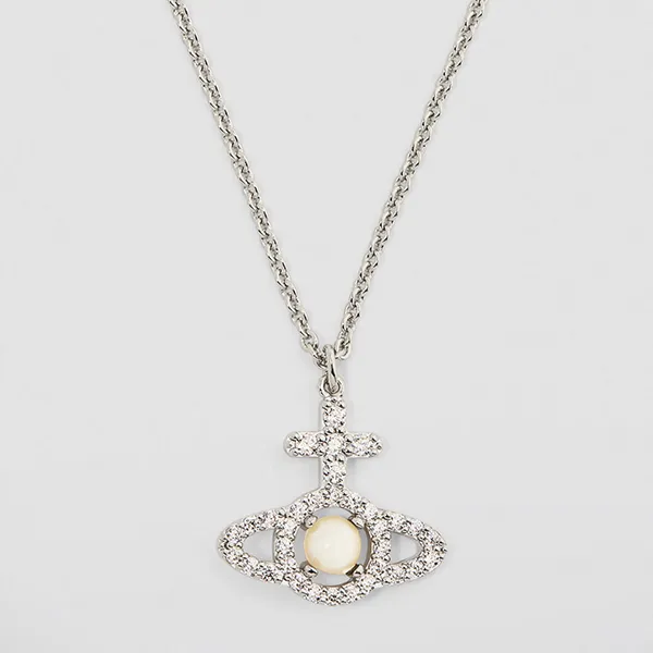 Dây Chuyền Nữ Vivienne Westwood Olympia Pendant Necklace Màu Bạc - Trang sức - Vua Hàng Hiệu