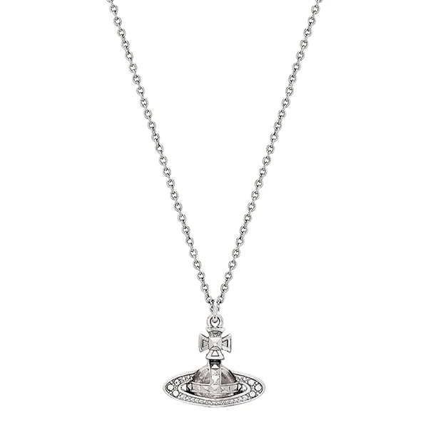 Dây Chuyền Nữ Vivienne Westwood Pina Bas Relief Orb Pendant Màu Bạc