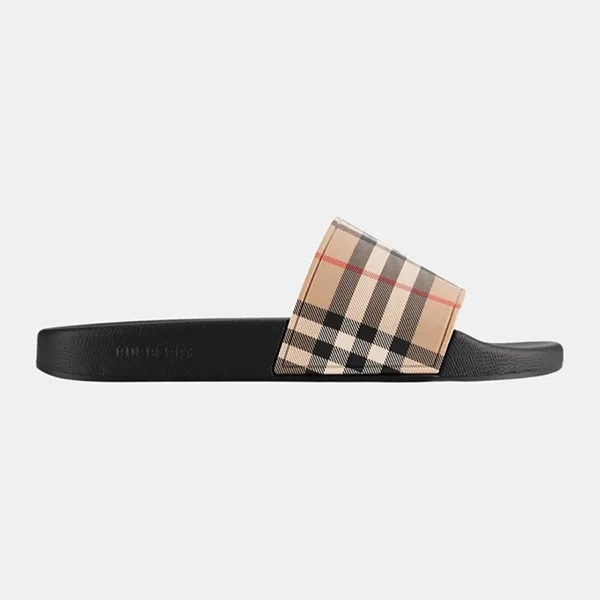 Dép Burberry Vintage Camel Slides 8057037 Màu Nâu Đen Size 41