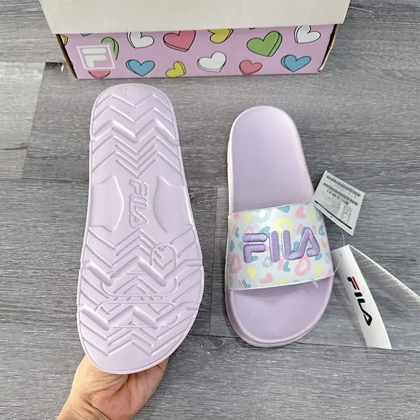 Dép Nữ Fila Light Purple White 1SM01619E 667 Màu Tím Nhạt Size 38 - Dép - Vua Hàng Hiệu