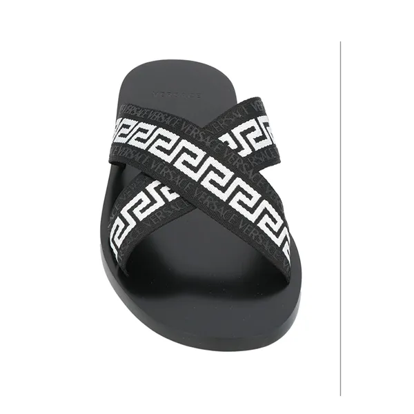 Dép Nam Versace Sandals VSC01 Màu Đen Trắng Size 41 - 3
