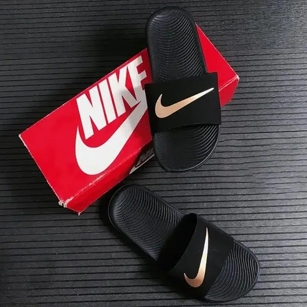 Dép Nike Kawa Slide Black Metallic Gold 819352 003 Màu Đen Size 36,5 - Dép - Vua Hàng Hiệu