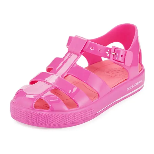 Dép Sandal Trẻ Em Dolce & Gabbana D&G Caged Jelly Toddler Màu Hồng Size 24 - Dép - Vua Hàng Hiệu